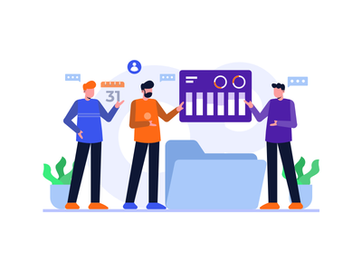 商业概念图(Business  concept Illustration)