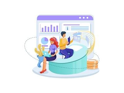 商业与金融插画概念(Business & Finance Illustration concept)