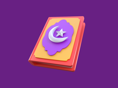 3D 渲染斋月图标古兰经(3D Rendering Ramadan Icon quran)