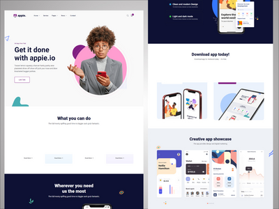 安卓应用网页模板(Android App Web Template)