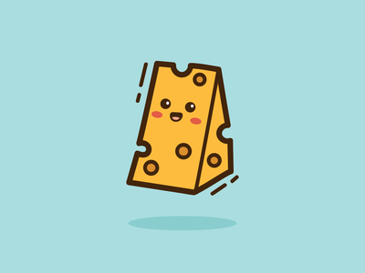 奶酪涂鸦插图(Cheese doodle illustration)