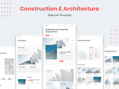 建筑和建筑业务网站模板(Architecture and Construction Business Website Template)