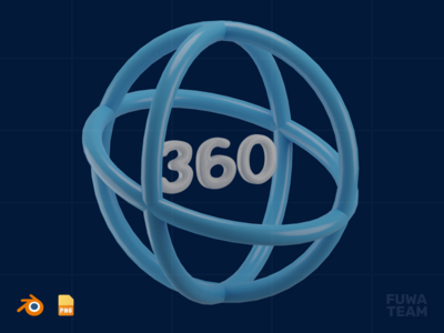 360 度视频 - 3D 虚拟世界插图(360 Video - 3D Virtual world illustration)