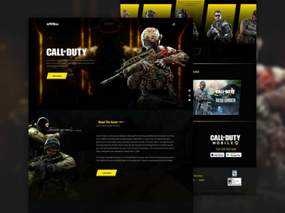 令人敬畏的使命召唤网页设计(Awe-Inspiring🔥 Call of Duty Web Design💻)