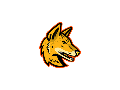 阿拉伯狼头吉祥物(Arabian Wolf Head Mascot)