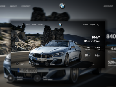 宝马登陆页面概念(BMW Landing Page Concept)