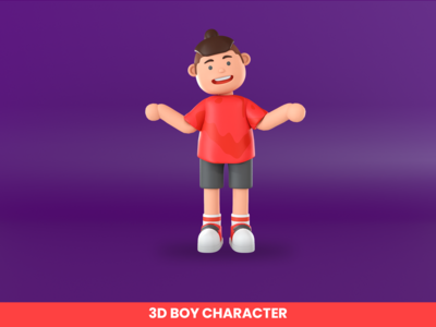 一个男孩张开双臂的 3d 渲染插图(3d rendering of a boy spreading his arms illustration)