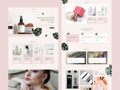 美容化妆品电子商务 UI 模板(Beauty Cosmetic eCommerce UI Templates)