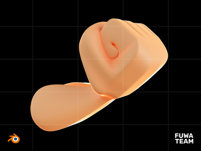 黑暗插图包中的 3D 游戏属性发光 - 力量(3D Game attribute glow in the dark illustration pack - Strength)