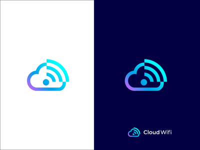 CloudWifi 现代标志设计模板(CloudWifi modern logo design template)