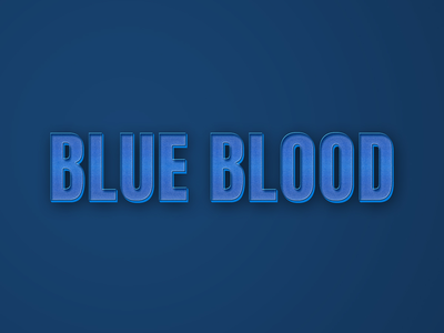 蓝血3d风格文字效果社交横幅|标志样机(Blue blood 3d style text effect social banner | Logo Mockup)