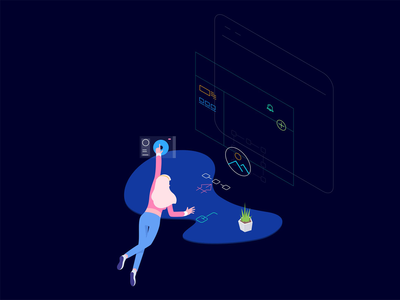 AR 创意等距插图(AR Creative Isometric Illustration)