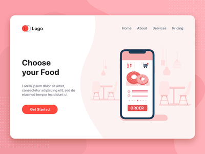 选择你的食物矢量图(Choose your Food Vector Illustration)