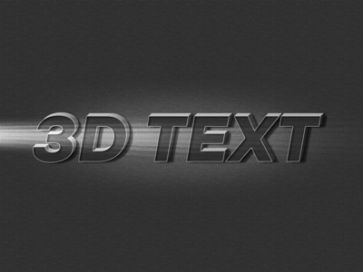 3D文字效果(3D Text Effect)