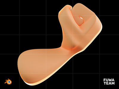 3D游戏属性在黑暗插图包中发光-力量（正面）(3D Game attribute glow in the dark illustration pack - Strength (Front))