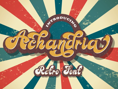 Achandria 复古字体(Achandria a Retro Font)