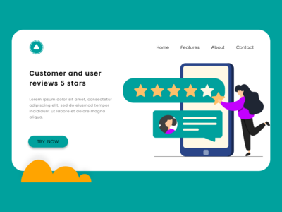 客户和用户评论 5 星。来自客户的反馈和评论。(Customer and user reviews 5 stars. Feedback and comment from client.)