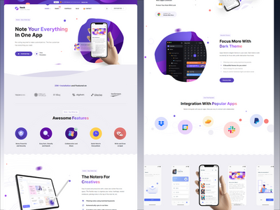 应用登陆网页 Html 模板(App Landing Web Page  Html Template)