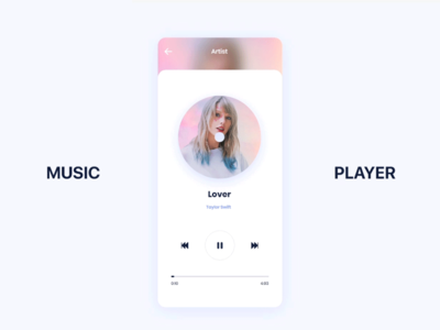 Adobe Xd 中的动画音乐播放器(Animated Music Player in Adobe Xd)