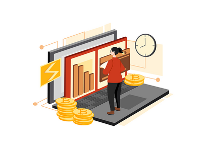 区块链平台-每秒交易说明概念(Blockchain Platform - Transaction Per Seconds Illustration Concept)