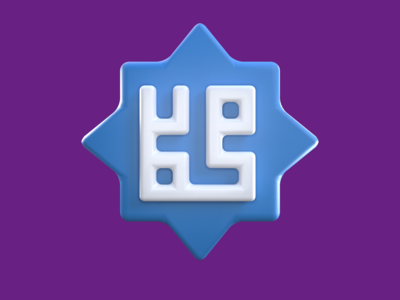 3D 渲染斋月图标先知穆罕默德的阿拉伯书法(3D Rendering Ramadan Icon Prophet muhammad's arabic calligraphy)