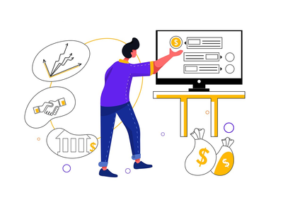 业务分析师矢量图(Business Analysts Vector Illustration)