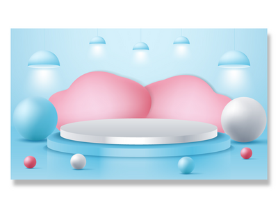 酷炫的 3d 舞台讲台(cool 3d stage podium)