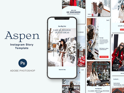 阿斯彭 Instagram 故事模板(Aspen Instagram Story Template)