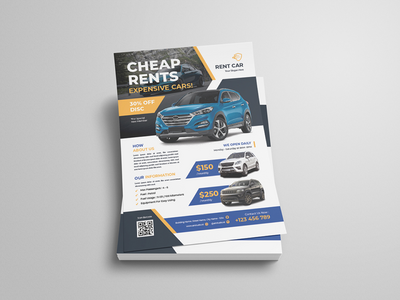 廉价租车传单(Cheap Rent Car Flyer)