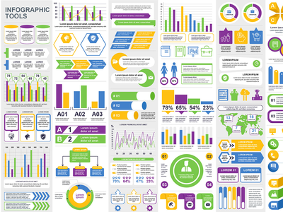 集合信息图表元素模板图形(Collection Infographic Elements Template Graphics)
