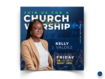 教会演讲社交媒体帖子模板(Church Speech Social Media Post Template)