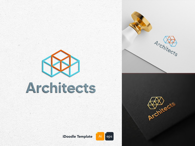 建筑师标志模板(Architects logo template)