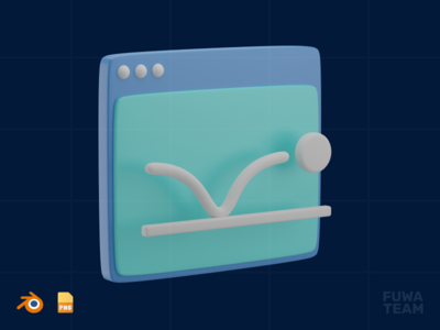 跳出率 - 3D SEO 插图(Bounce Rate - 3D SEO Illustration)