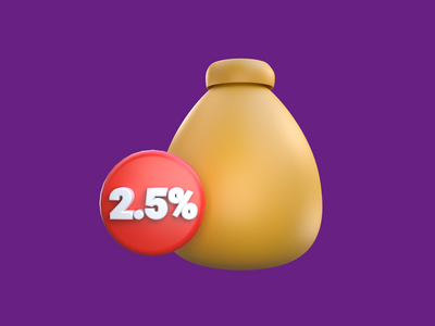 3D 渲染斋月图标从利润中支付天课(3D Rendering Ramadan Icon pay zakat from profit)