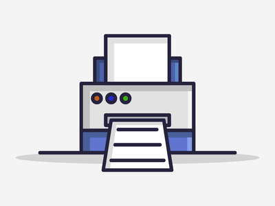 卡通插图打印机(Cartoon illustrated printer)