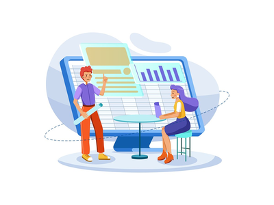 商业与金融插画概念(Business & Finance Illustration concept)