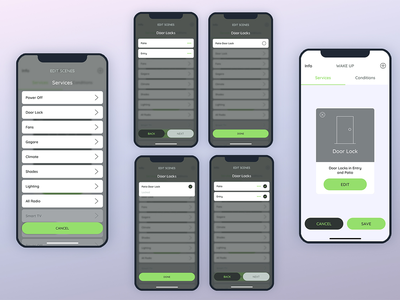 创建服务门锁 Smarthome 移动 UI - FP(Create Services Door Lock Smarthome Mobile UI - FP)