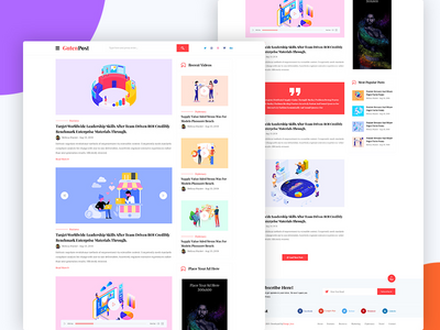 #03 GutenPost- 古腾堡博客网页模板(#03 GutenPost- Gutenberg Blog Web Template)