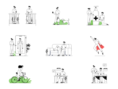 Crafttor 的电线插图(Cord Illustrations From Crafttor)