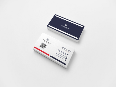 创意现代名片模板设计(Creative Modern Business Card Template Design)