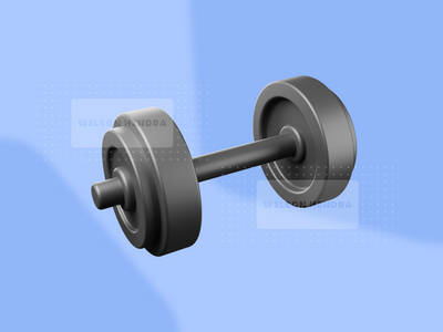 杠铃 - 运动 3D 插图包(Barbel - Sport 3D Illustration Pack)