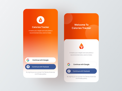 卡路里追踪器登录(Calories tracker login)
