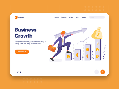 业务增长 - 企业网页标题(Business Growth - Corporate Web Header)