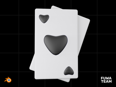 卡片 - 3D 未来主义游戏项目（正面）(Cards - 3D Futuristic game item (front))