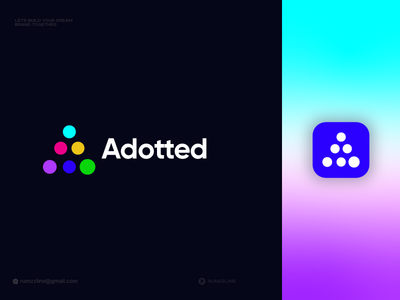 字母标志设计 - 现代标志 - 品牌标志(A letter logo design - A modern logo - A branding logo)