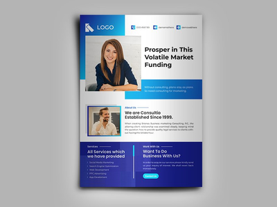 公司业务传单设计模板(Corporate Business Flyer Design Template)