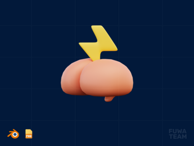 头脑风暴 - 3D 商业插图包（正面）(Brainstorm - 3D Business illustration pack (front))