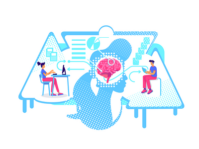 信息平面概念矢量图的分析与系统化(Analysis and systematization of information flat concept vector illustration)