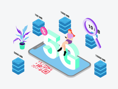 通过数字钱包等轴测图购买数据(Buy Data by Digital Wallet Isometric Illustration)