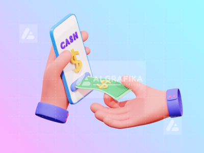 3d 手势金融插图(3D Hand Gesture Finance Illustration)